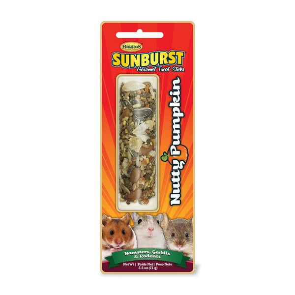 Higgins Sunburst Bâtonnets courge et noix Friandises pour hamsters, gerbilles et rongeurs