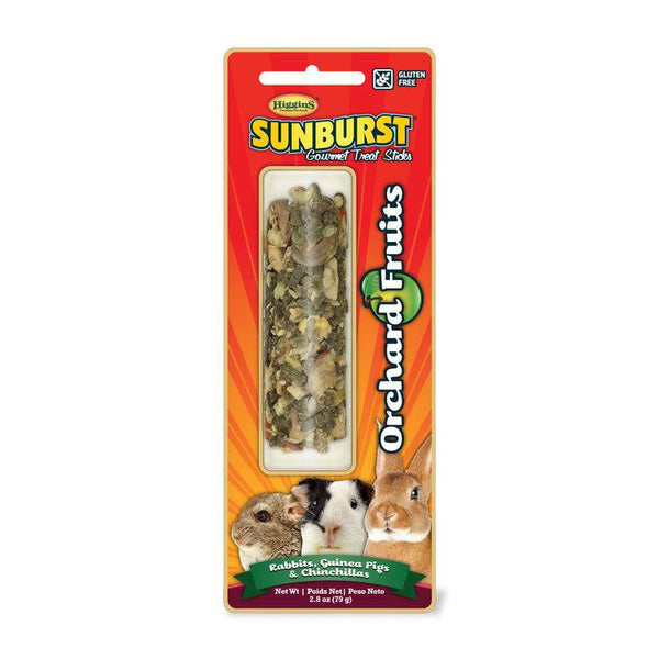 Higgins Sunburst Bâtonnets fruits du verger Friandises pour lapins, cochons d'Inde et chinchillas
