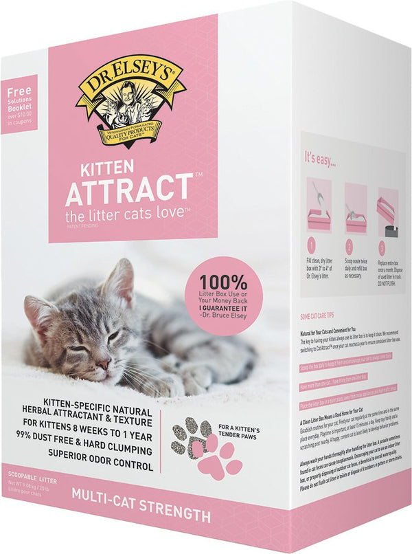 Dr. Elsey's Precious Cat Litière pour chaton attirante pour l'entraînement, boîte de 20 lb
