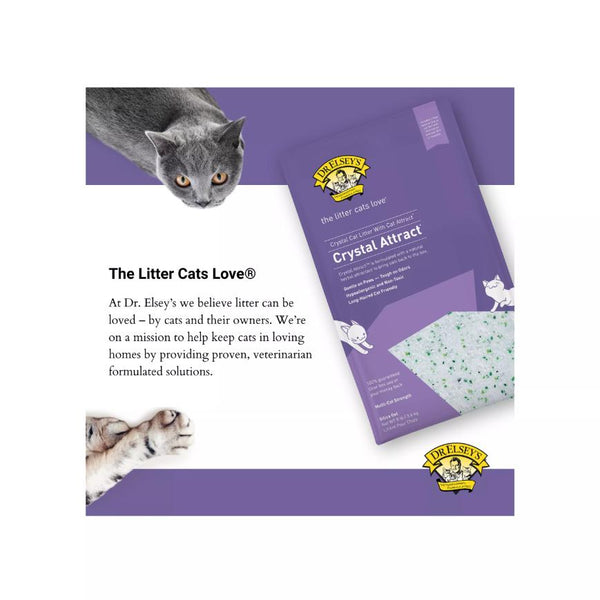 Dr. Elsey's Crystal Attract Silica Cat Litter, 8-lb