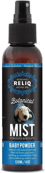 Reliq Spray poudre pour bébé botanique pour chiens et chats