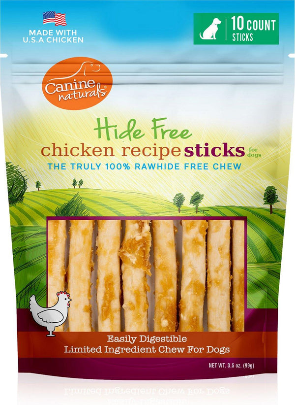 Canine Naturals Hide Free Chicken Sticks Dog Treats