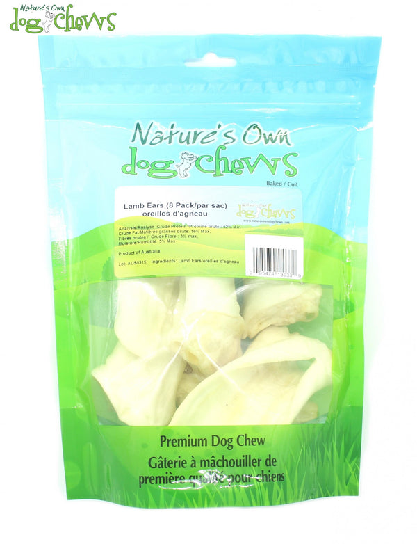 Nature's Own Dog Chews Oreilles d'agneau Friandises pour chiens