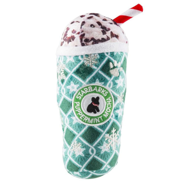 Haute Diggity Dog Jouet pour chien Starbarks Puppermint Mocha Green Stars Cup