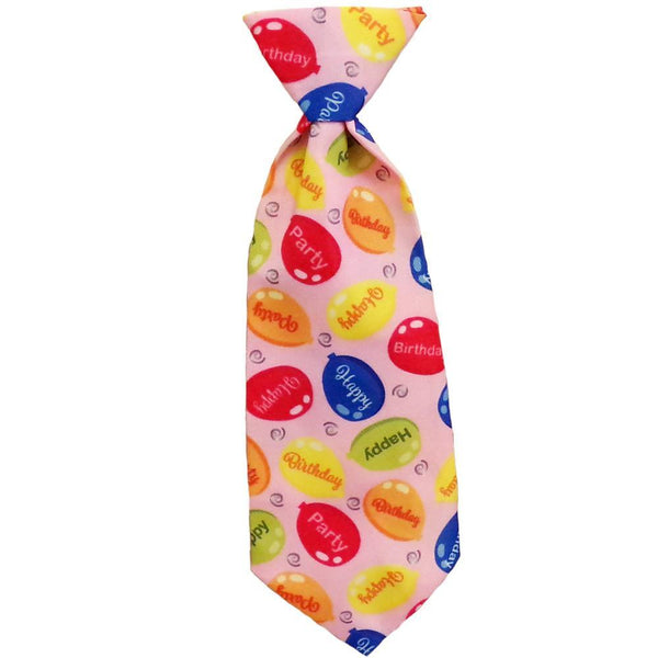 Huxley & Kent Cravate longue Party Time pour chien, rose