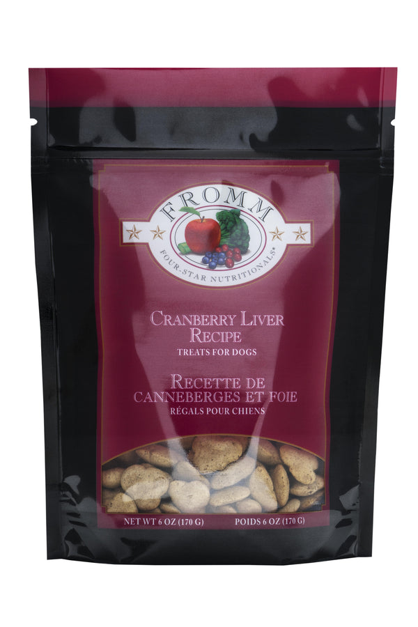Lés regals Fromm Four-Star Nutritionals Recette de canneberges et foie pour chiens