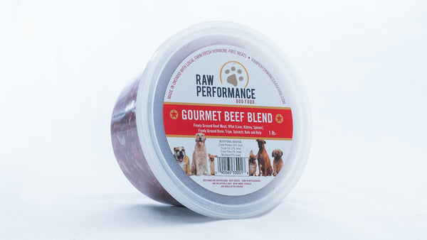 Raw Performance Gourmet Blend Beef Dog Food