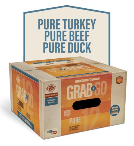 Big Country Raw Grab N Go Pure Deal Frozen Dog Food