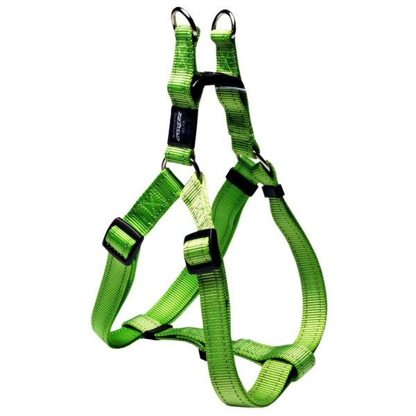 Rogz Fanbelt Step-in Harnais pour chien, citron vert