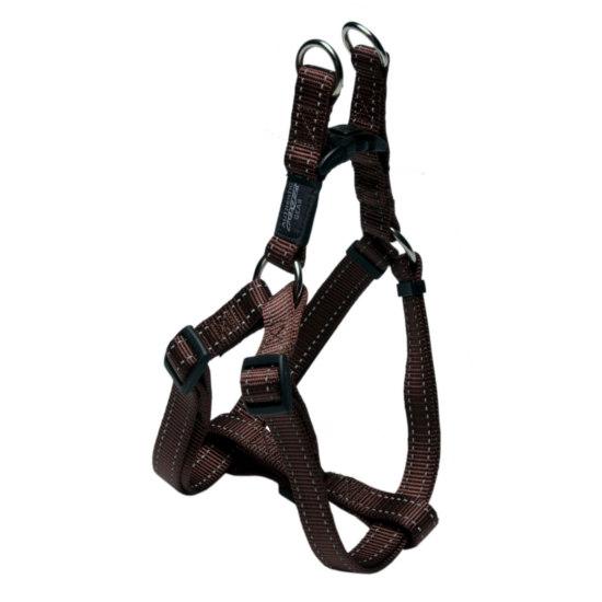 Rogz Lumberjack Step-in Harnais pour chien, chocolat