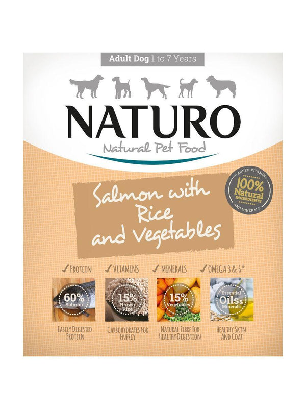 Naturo Salmon with Rice & Vegetables Wet Dog Food