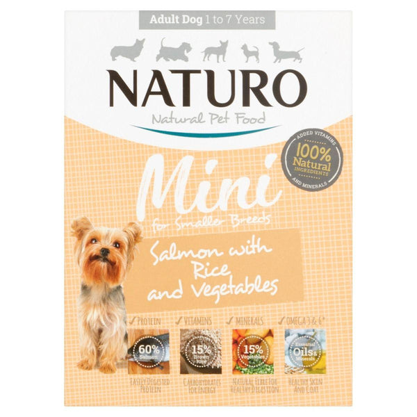 Naturo Mini Salmon with Rice & Vegetables Wet Dog Food