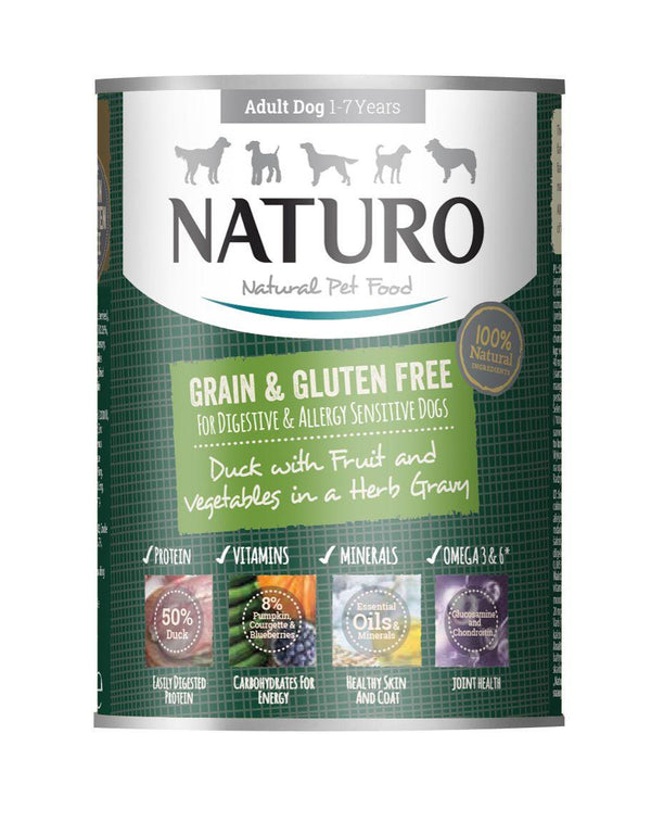 Naturo Duck with Fruits & Vegetables in Herb Gravy Wet Dog Food