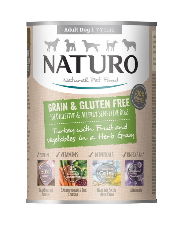 Naturo Turkey with Fruits & Vegetables in Herb Gravy Wet Dog Food