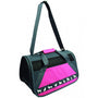 Sac de transport pour animaux de compagnie à chargement frontal TUFF, rose, 16,5 x 8 x 10 po