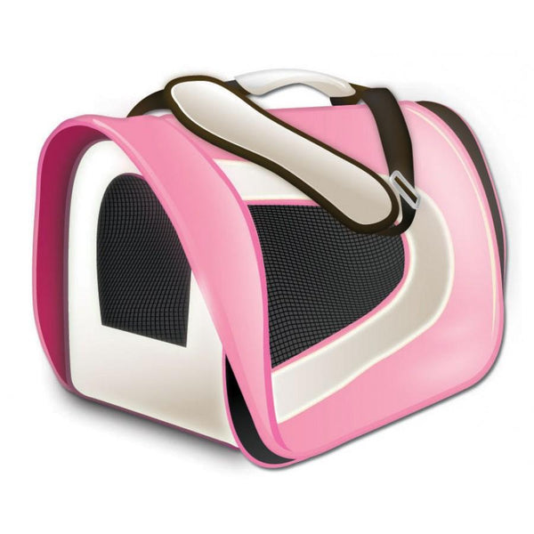 TUFF Soft Airline Pet Carrier, Pink, 17 x 10 x 9-in