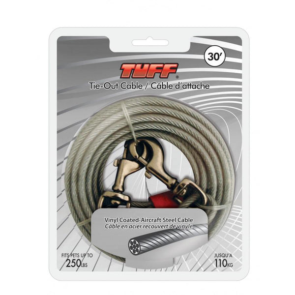 TUFF Tie-Out Cable for Dogs up to 250-lb