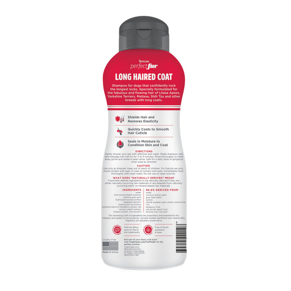 Tropiclean PerfectFur Long Haired Coat Dog Shampoo