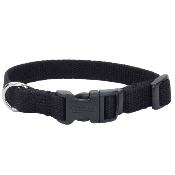 New Earth Soy Collier ajustable pour chiens, Onyx