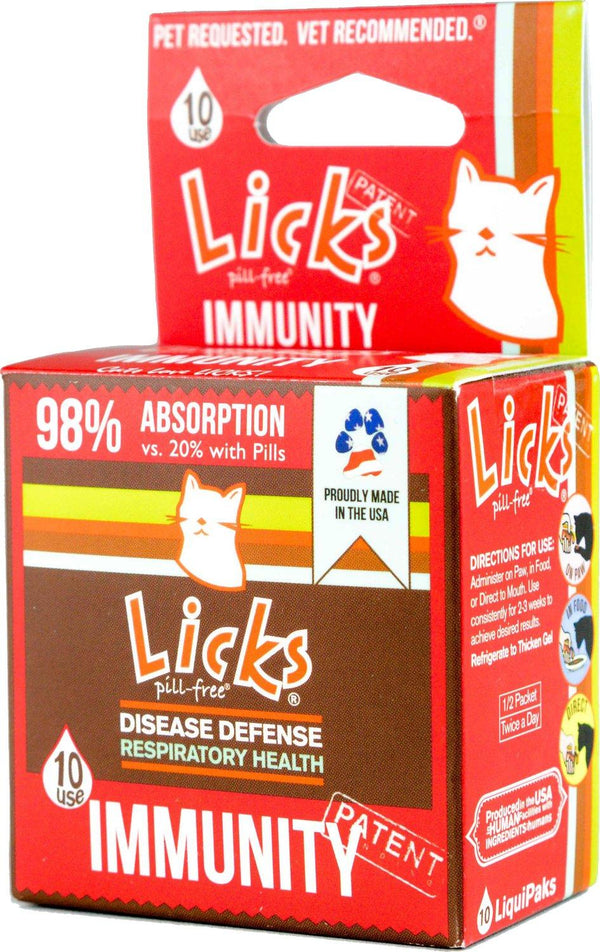 Licks Complément immunité pour chat sans pilule