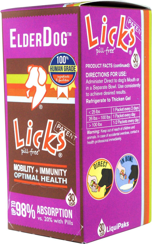 Licks Supplément sans comprimés pour chiens âgés ElderDog