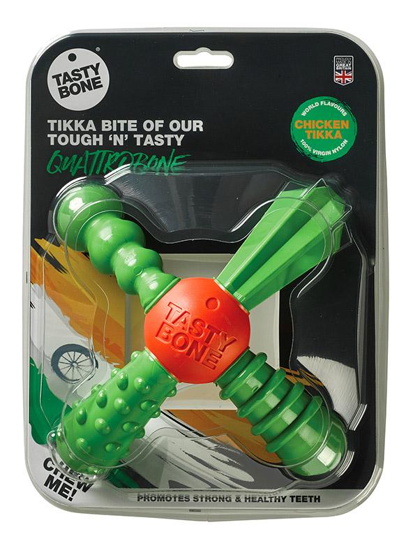 Tasty Bone Nylon QuattroBone Chicken Tikka Jouet pour chien
