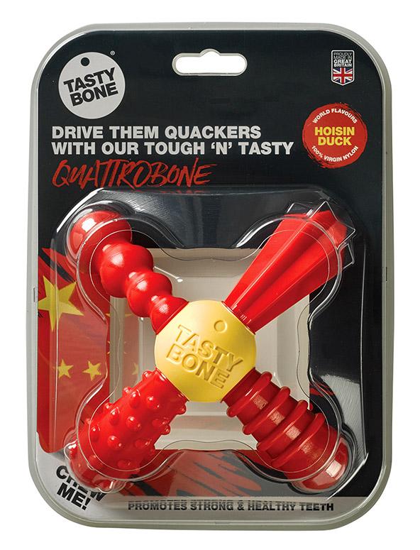 Tasty Bone Nylon QuattroBone Hoisin Duck Jouet pour chien