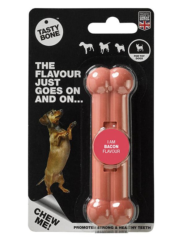 Tasty Bone Nylon Bone Bacon Jouet pour Chien