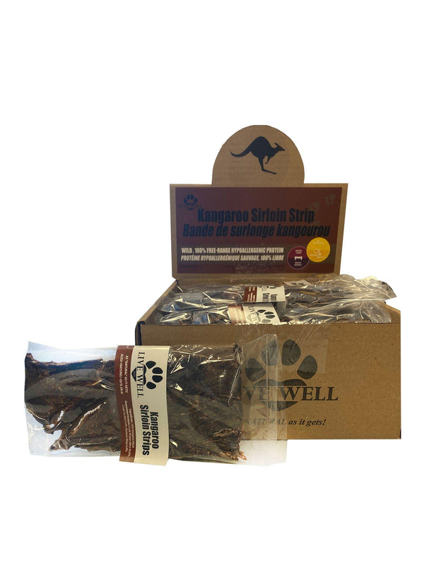 Live Well Pets Friandises pour chiens Kangourou Sirloin Strip