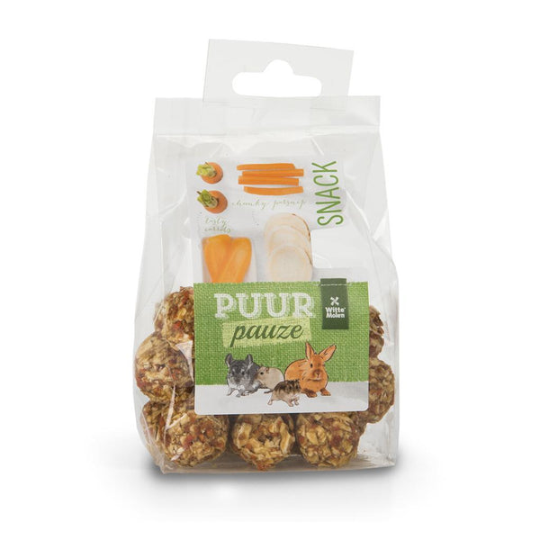 Witte Molen PURR Pauze Vegetable Balls with Carrot & Parsnip Small Animal Treats