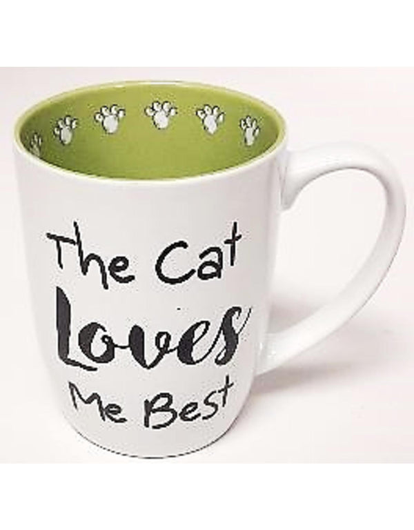 PetRageous The Cat Loves Me Best Mug
