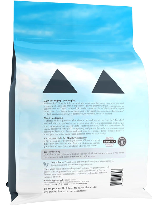 Boxiecat BoxiePro Air Lightweight Deep Clean Probiotic Clumping Cat Litter