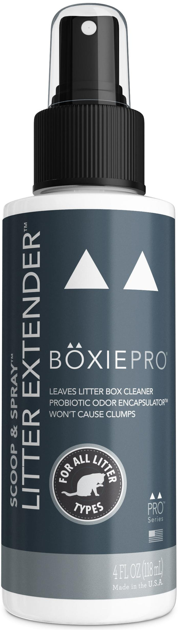BoxiePro Prolongateur de litière Scoop & Spray pour chats, sans parfum