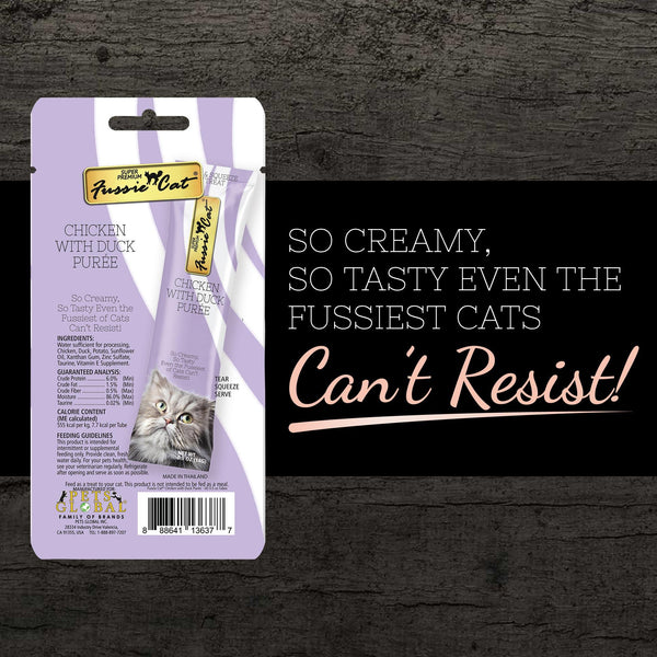 Fussie Cat Chicken with Duck Puree Cat Treats