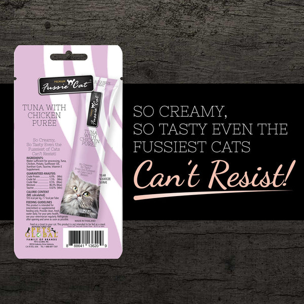 Fussie Cat Tuna with Chicken Puree Cat Treats