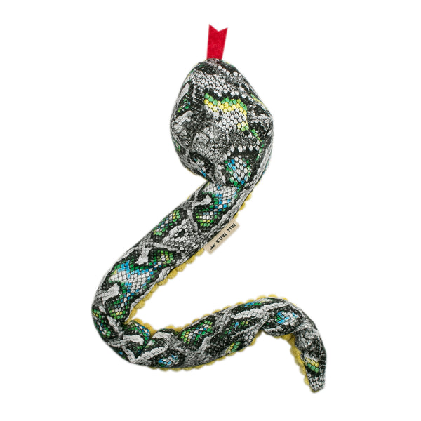 Tall Tails Crunch Snake Dog Toy, 23-in