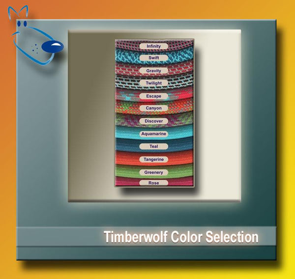 Timberwolf Alpine Rolled Dog Collar, Twilight