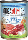 Organomics Beef & Pork Dinner Pate Wet Dog Food Can