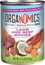 Organomics Lamb & Beef Dinner Pate Wet Dog Food Can