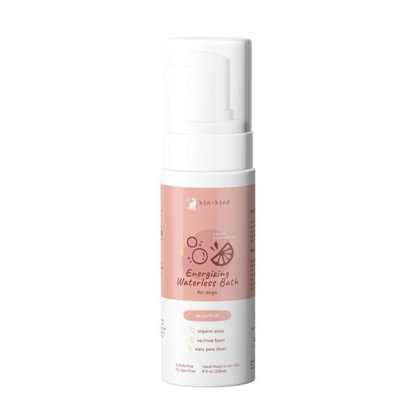 kin+kind Energizing Grapefruit Waterless Bath for Dogs