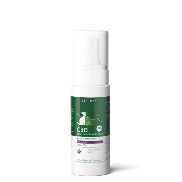 kin+kind Lavender Calming Foam for Dogs & Cats, 200mg