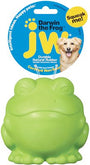 JW Pet Darwin la Grenouille Jouet pour chien qui couine, couleur variable