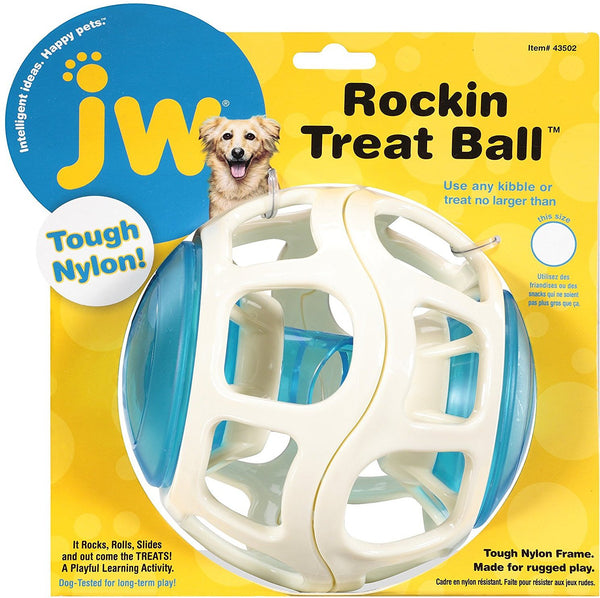 JW Pet Rockin Treat Ball Dog Toy