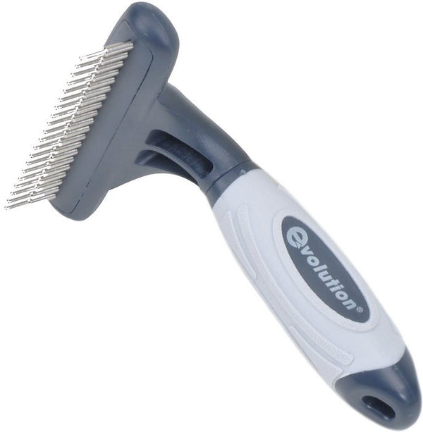 Evolution Peigne à dents rotatives pour sous-poil pour chien, rangée simple
