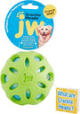 JW Pet Crackle Heads Ball Dog Toy, Color Varies