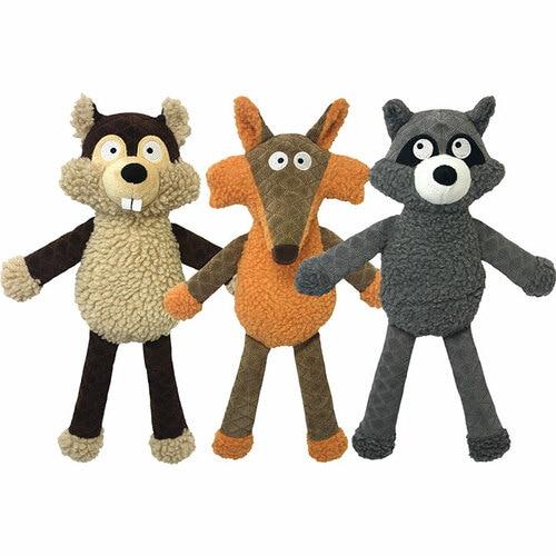 Multipet Cuddle Buddies Fleece Animals Dog Toy, Character Varies
