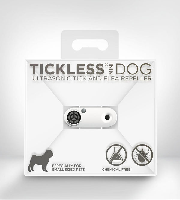 Tickless Mini Ultrasonic Tick & Flea Repeller For Dogs, White