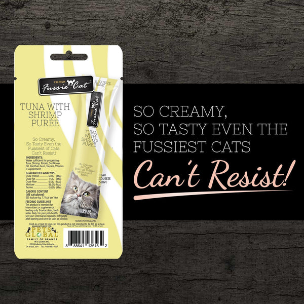 Fussie Cat Tuna with Shrimp Puree Cat Treats