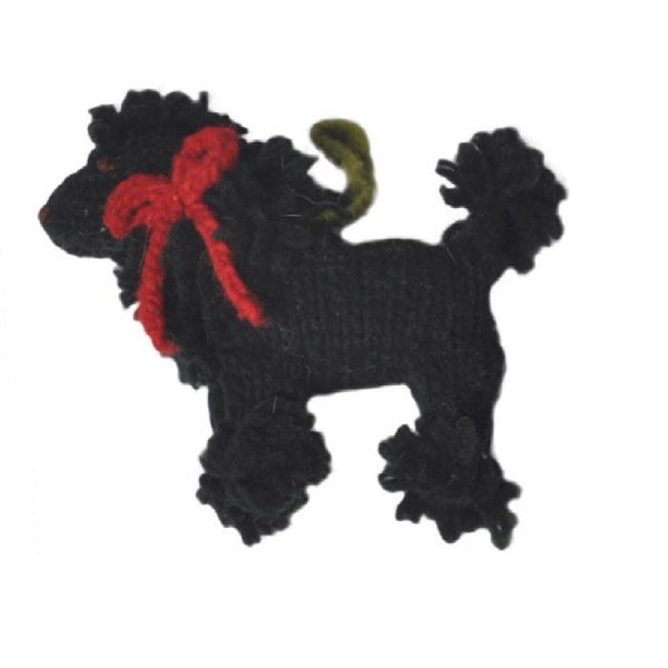 Chilly Dog Black Poodle Dog Ornament