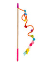 Chilly Dog Baguette jouet pour chat en laine avec pompon et fleur